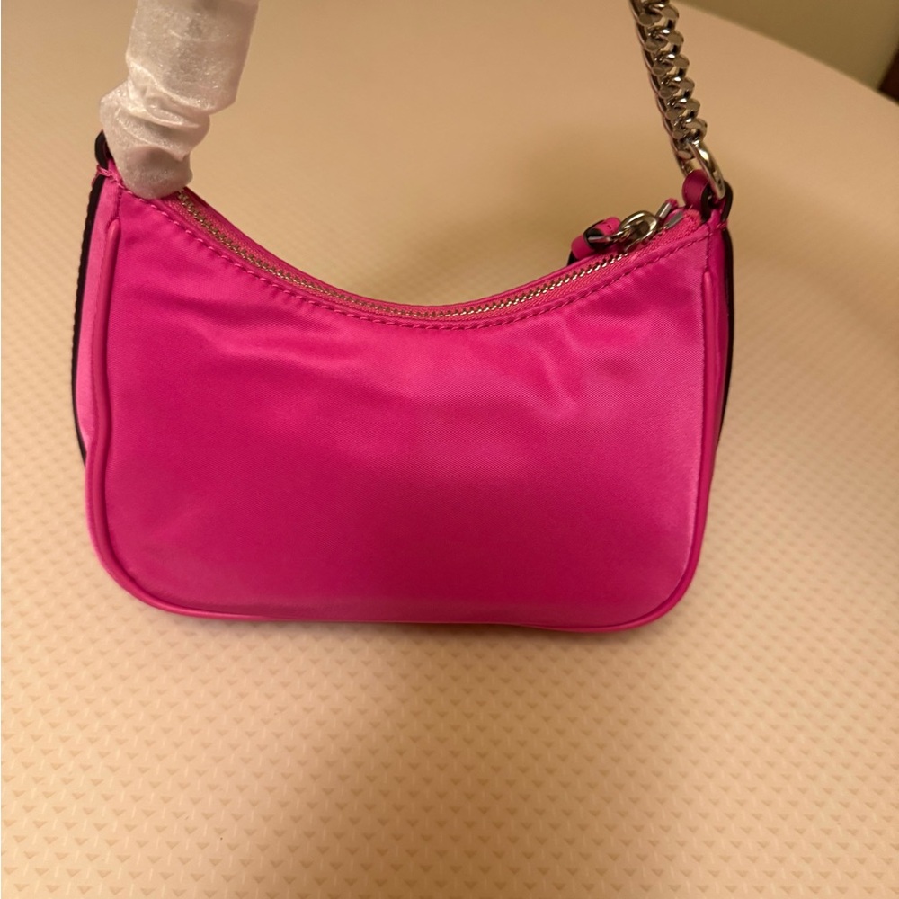 Michael Kors brand new Small Jet Set Nylon Mini Handbag in bright pink. - Picture 2 of 6